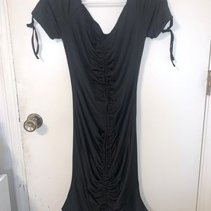 Black Sexy Scrunch Dress